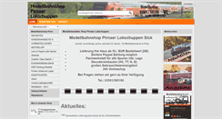 Desktop Screenshot of pirnaerlokschuppen.de